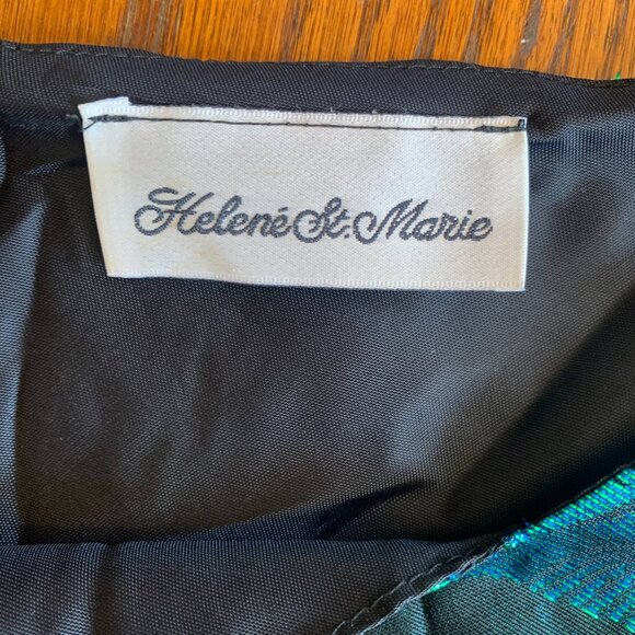 Helene St. Marie VTG Y2K Camisole Top Green Metallic Lame Fairy Mermaidcore Glam - Picture 7 of 8